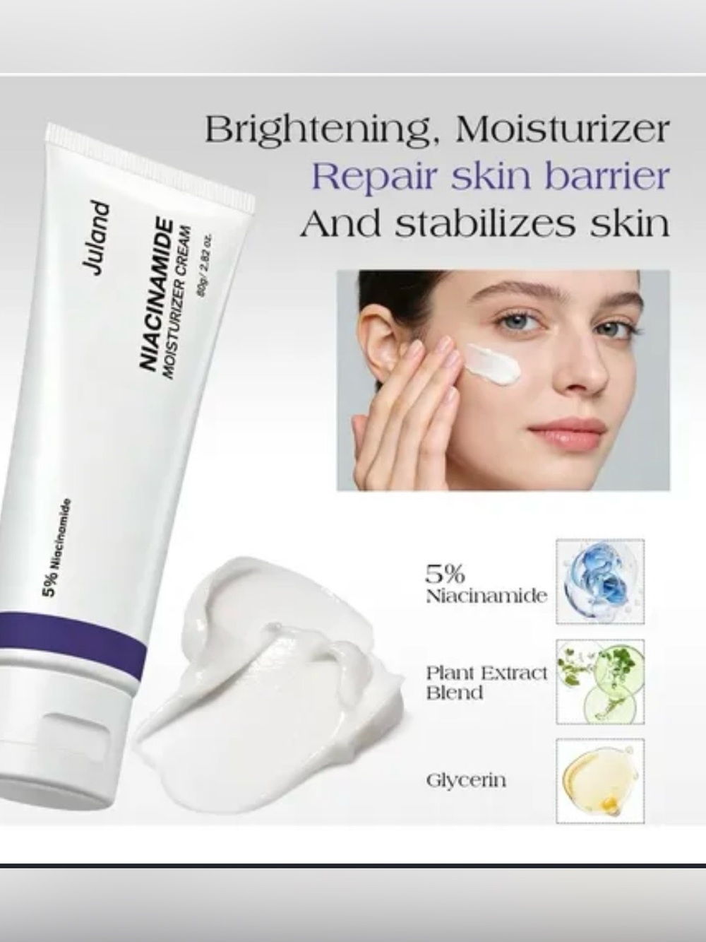 8. Niacinamide 5% Moisturizer Cream - Made in Korea